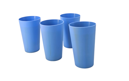 Set de 4 Verres Écologiques  - Édition limitée - Bleu