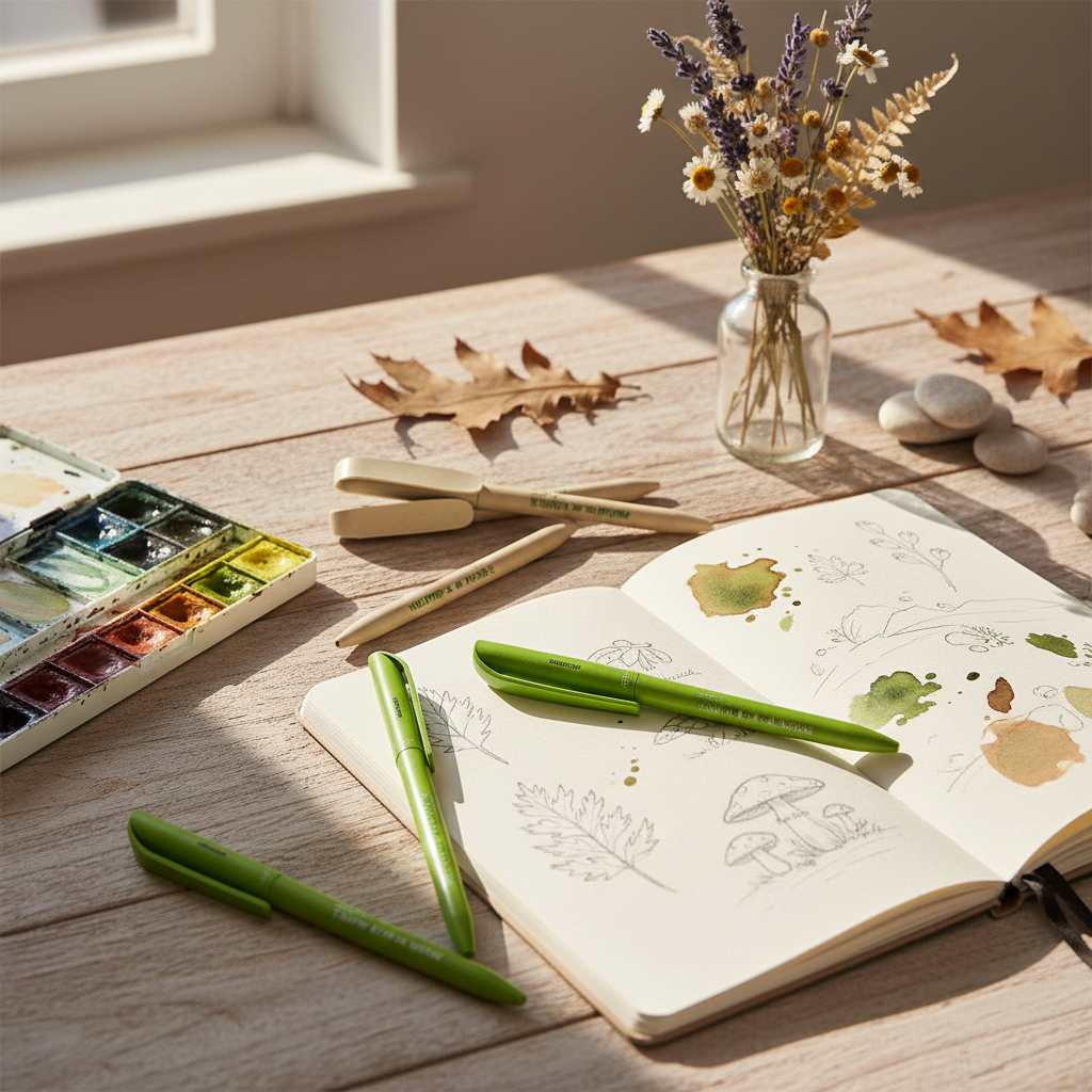 Stylo BIC écologique en Greenfib® – durable et biodégradable – Set de 6